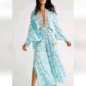 Free People A Little Crush Kimono Jumpsuit Medium